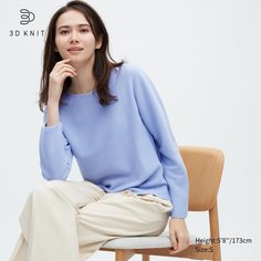 Джемпер женский UNIQLO 458686COL62 синий XL (доставка из-за рубежа)