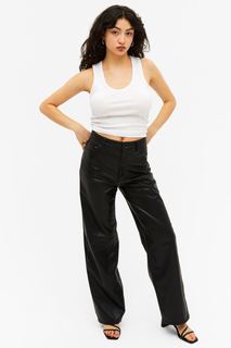 Брюки женские Monki 1012142003 черные 48 EU (доставка из-за рубежа)