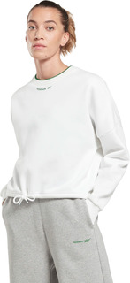 Свитшот женский Reebok Identity Fleece Crew Sweatshirt белый XL