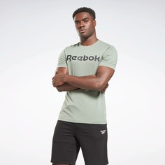 Футболка мужская Reebok Series Linear Logo Tee зеленая XS