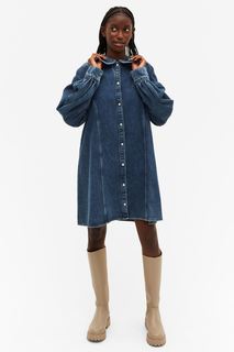 Платье женское Monki 1094911001 синее 2XS (доставка из-за рубежа)
