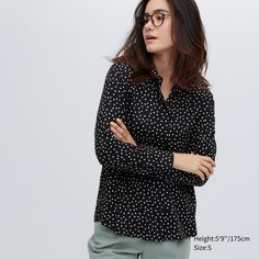 Блуза женская UNIQLO 457636COL09 черная L (доставка из-за рубежа)
