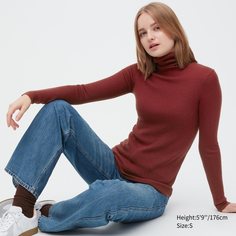 Водолазка женская UNIQLO 453458COL29 оранжевая XS (доставка из-за рубежа)