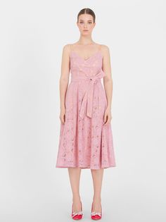 Платье женское Lo 3231017 розовое 50 RU