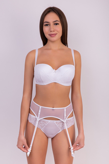 Пояс для чулок женский Lauma White story белый M