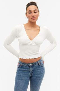 Пуловер женский Monki 1130212001 белый 2XL (доставка из-за рубежа)