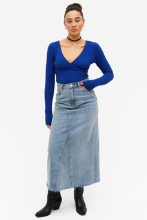 Пуловер женский Monki 1130212002 голубой XL (доставка из-за рубежа)
