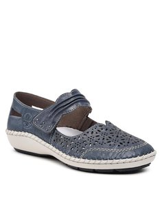 Туфли женские Rieker 44896-12 синие 38 EU