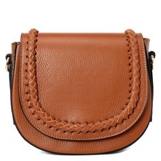 Сумка женская Pulicati 9232 коричневый, 18х21х8 см