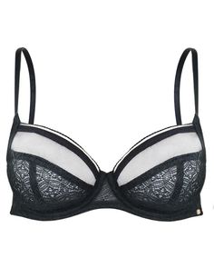 Бюстгальтер с мягкой кружевной чашкой Delicate Lace 34C черный Pretty Polly