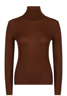 Водолазка женская P.A.R.O.S.H. 135852 коричневая XS