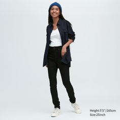 Джинсы женские UNIQLO 453952COL09 черные 29/31 (доставка из-за рубежа)