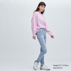 Джинсы женские UNIQLO 453952COL63 голубые 26/33 (доставка из-за рубежа)