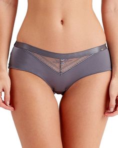 Трусики-шортики Botanical Lace M серый Pretty Polly