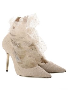 Туфли женские Jimmy Choo 112161 бежевые 38 EU