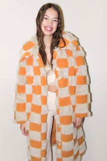 Пальто женское Monki 1089647003 бежевое 2XS (доставка из-за рубежа)