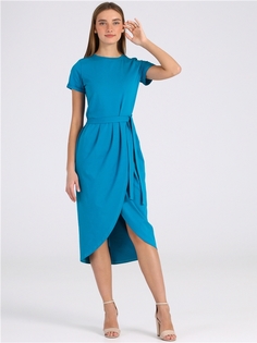 Платье женское Апрель 1ЖПК3311804 голубое 100/164