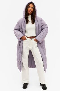 Пальто женское Monki 0927676007 фиолетовое S (доставка из-за рубежа)