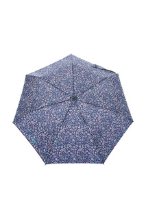 Зонт складной женский полуавтоматический Isotoner 9397 синий/голубой