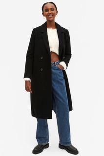 Пальто женское Monki 0631964034 черное XL (доставка из-за рубежа)