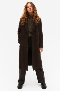 Пальто женское Monki 0631964044 коричневое 2XS (доставка из-за рубежа)