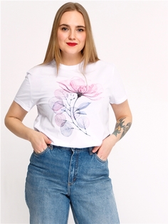 Футболка женская Апрель 1ЖДФК3298001 белая 116/164