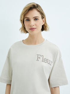 Футболка женская ZARINA 3226546446 бежевая XS