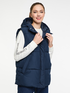 Утепленный жилет женский oodji 19400024 синий 42 EU