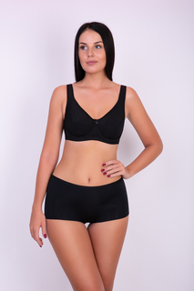Бюстгальтер женский Lauma Cotton Classic черный 100G