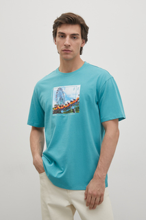 Футболка мужская Finn Flare FSD21060-3P голубая S