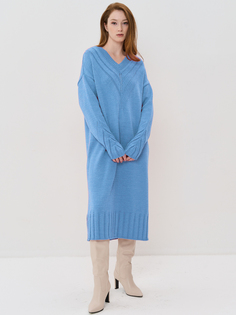 Платье женское VAY 5232-2511 синее 52-54 RU