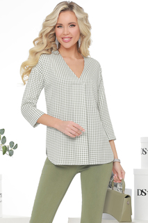 Блуза женская DSTrend Кэтрин зеленая 46 RU