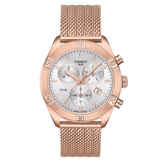 Наручные часы женские Tissot PR 100 SPORT CHIC CHRONOGRAPH золотистые