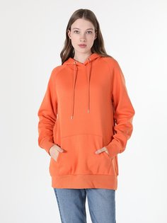 Худи женское Colins CL1045200_Q1.V1 оранжевое L Colins