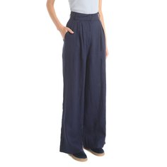 Брюки женские Maison David ML2102 синие 2XS