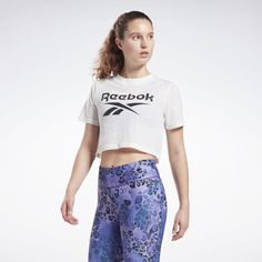 Футболка Reebok для женщин, GQ9492, White-Black, XS