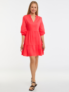 Платье женское oodji 12C11012 розовое 36 EU