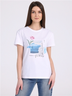 Футболка женская Апрель 1ЖДФК4111001 белая 96/164