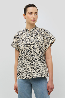 Блуза женская Baon B1923021 бежевая 2XL