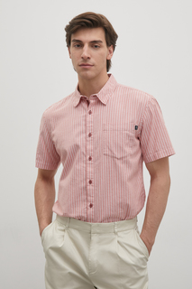 Рубашка мужская Finn Flare FSC21024 красная S