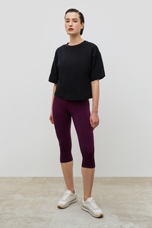 Леггинсы женские Baon B4822204 фиолетовые 2XL