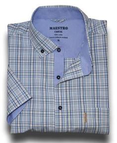 Рубашка мужская Maestro Forest 126-K голубая M