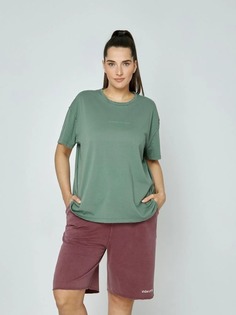 Футболка женская MAT fashion Plus size_1113 зеленая S/M