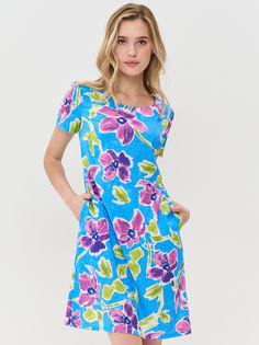 Платье женское VAY 5231-3766 голубое 42 RU