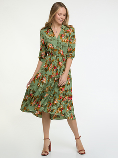 Платье женское oodji 11913074 зеленое 36 EU