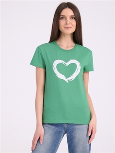 Футболка женская Апрель 1ЖДФК4161001 зеленая 92/164