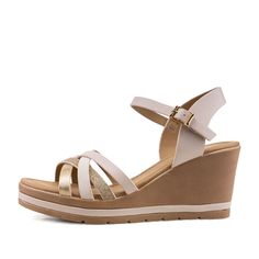 Босоножки женские INSTREET 275-31WK-724SS бежевые 40 RU