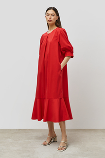 Платье женское Baon B4523004 красное 2XL