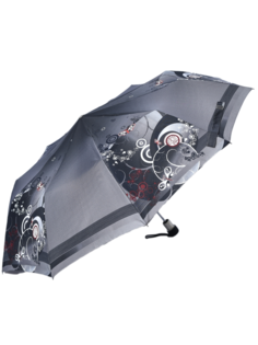 Зонт женский ZEST 53616 серо-черный