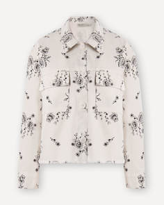 Джинсовая куртка женская Incity 1.1.1.22.01.13.00905 белая 2XS